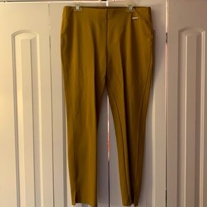 Tan stretch ankle pants